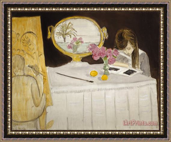 Henri Matisse La Lecon De Peinture Or La Seance De Peinture [the Painting Lesson Or The Painting Session] Framed Print